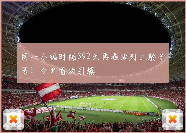 同一小编时隔392天再遇排列三豹子号！今年首次引爆
